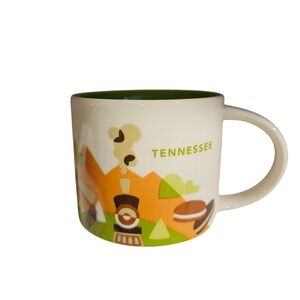 YOU ARE HERE TENNESSEE TN STARBUCKS Nashville Mug Cup 14oz 2015 Country Music